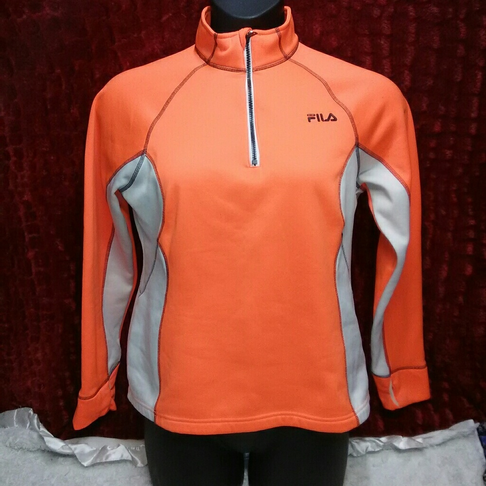 Orange Fila pullover